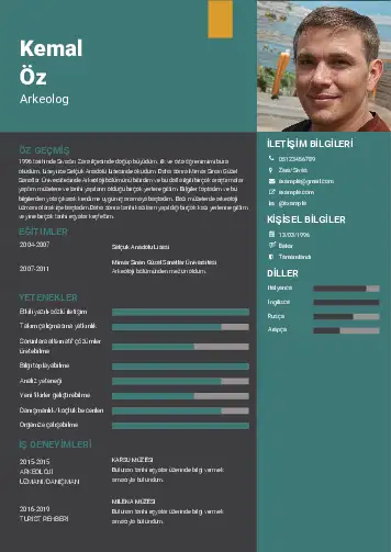 Arkeolog Cv Örnekleri cv indir